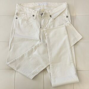 Rock & Republic Women's Straight Leg Cream Jeans